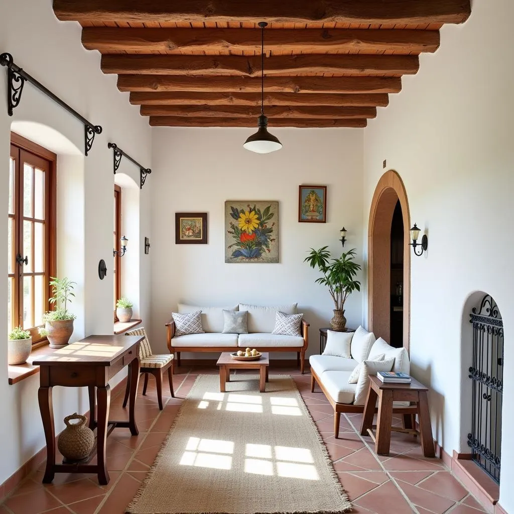 Rustic Charm in a Spanish Home Interior