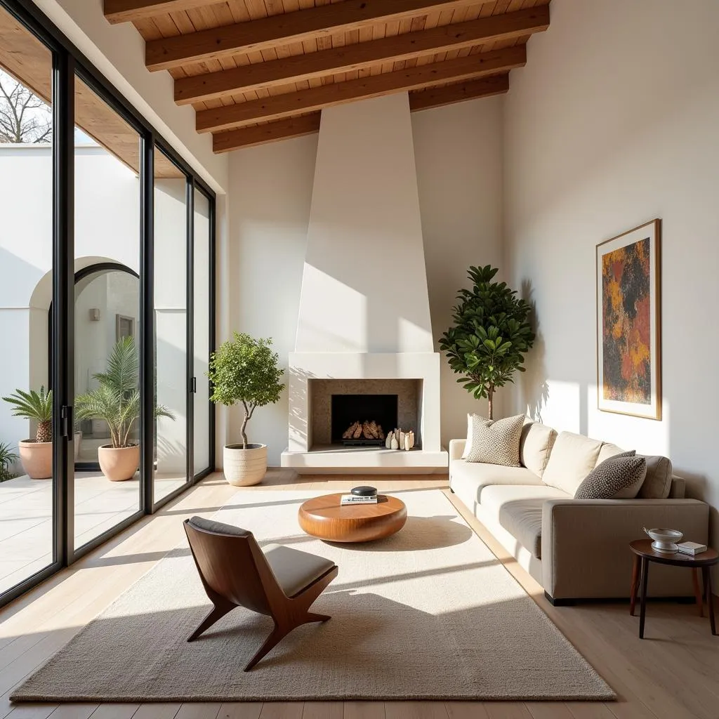 Spanish Home Living Room with Zara Home Comoda