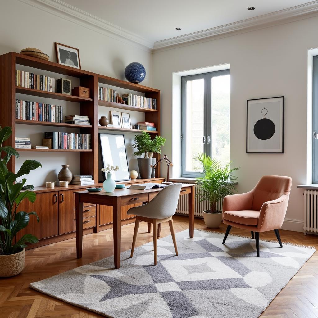 Spanish Home Office with Natural Light