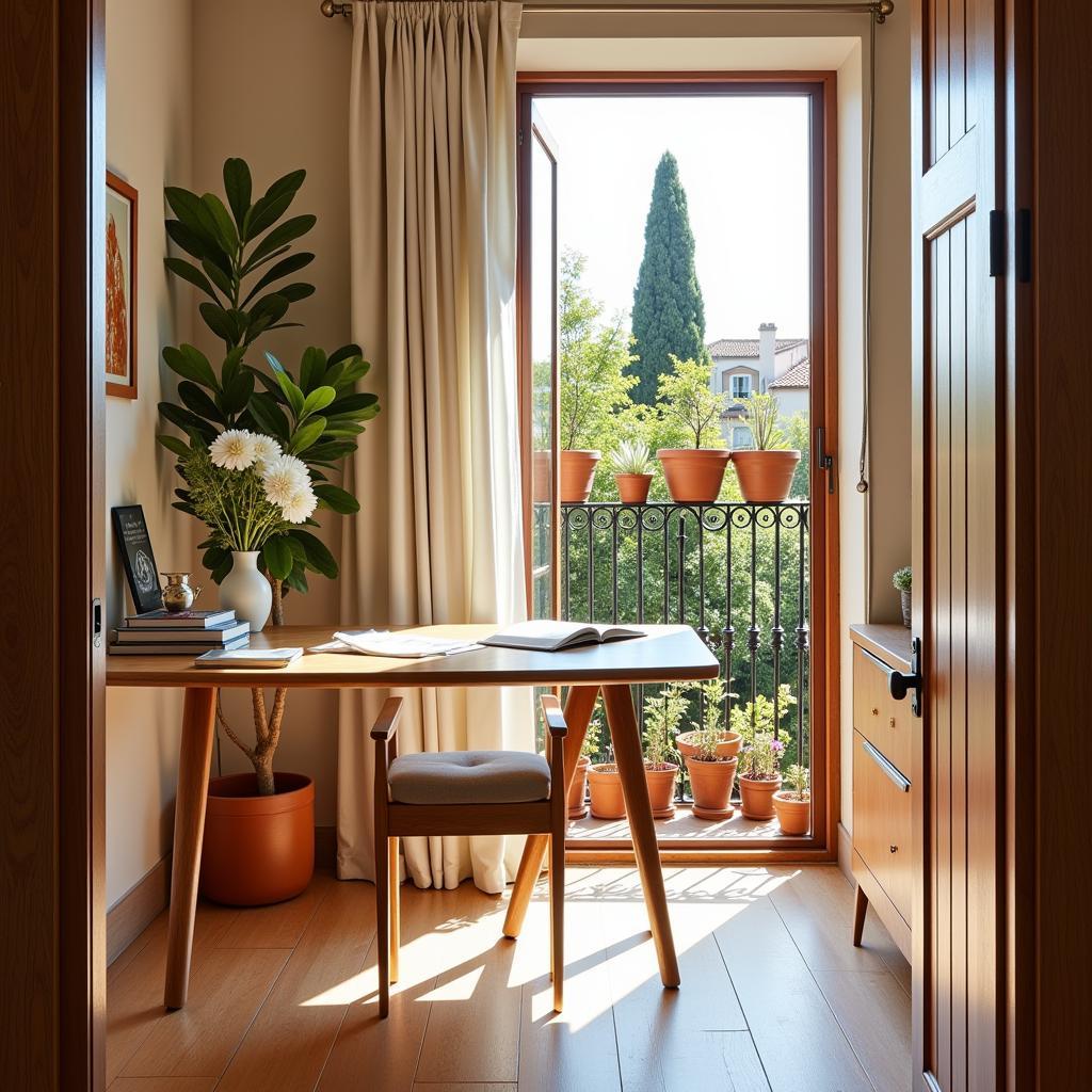 A Spanish Home Office with Zara Home Escritorio