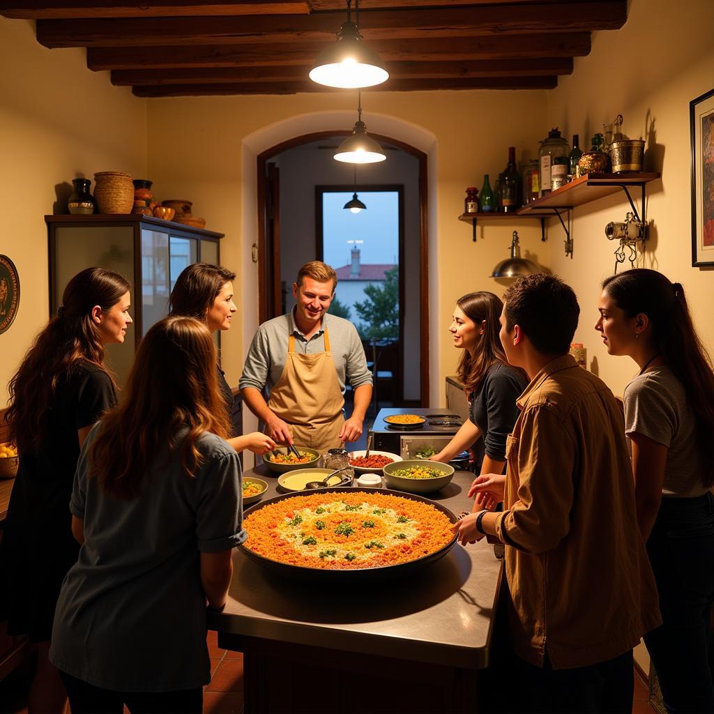 Home stay cooking class in Spain