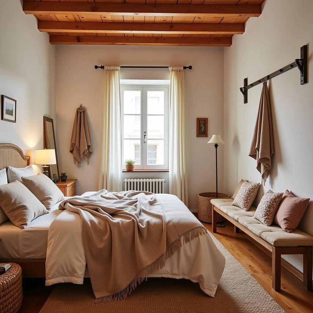 A Spanish Homestay Bedroom with Zara Home Decor