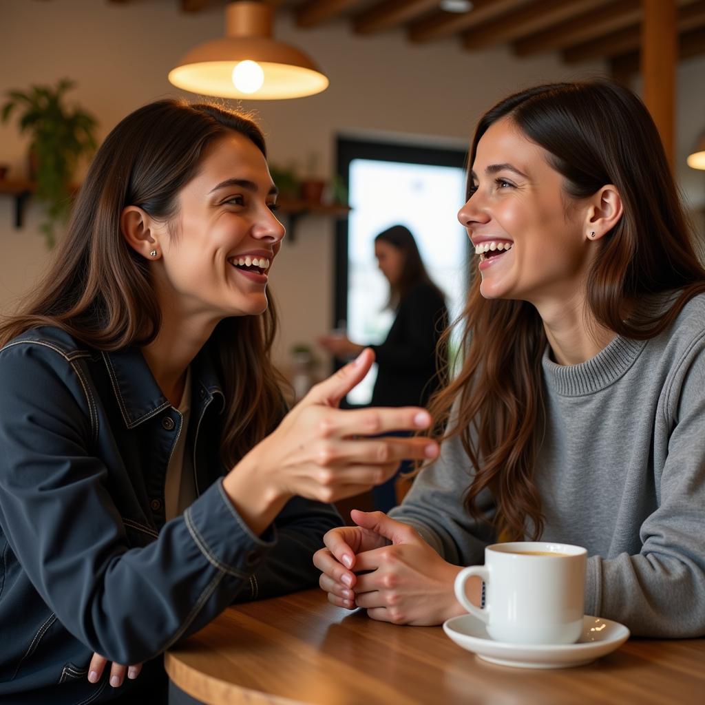 Engaging in Lively Conversation with a Spanish Host