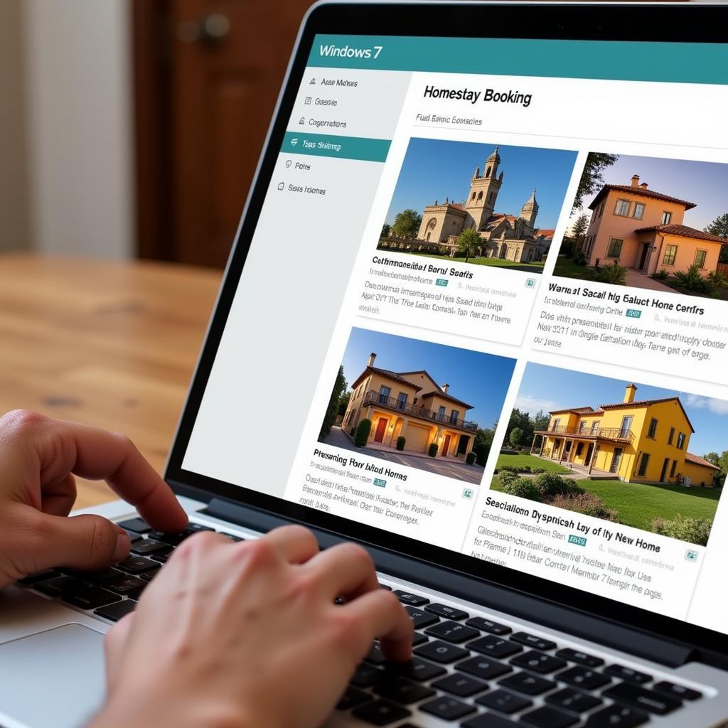 Booking a Spanish Homestay on Windows 7 Home Premium