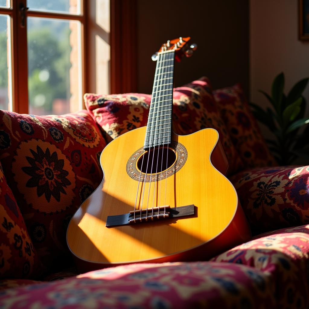 Flamenco guitar in a Spanish homestay