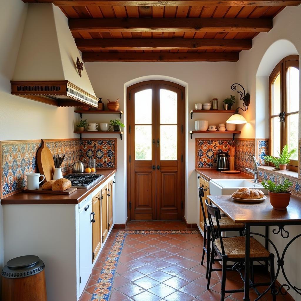 Traditional Spanish Kitchen in a Homestay