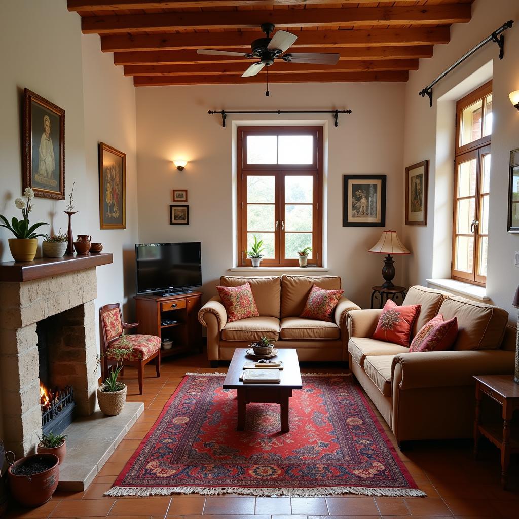 Spanish Homestay Living Room with muvit io home