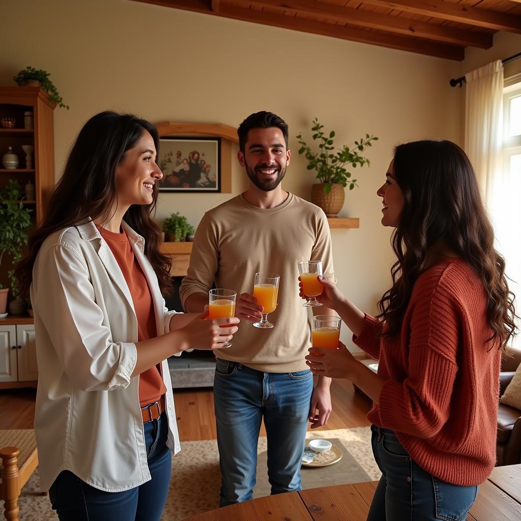 Warm welcome at a Spanish homestay