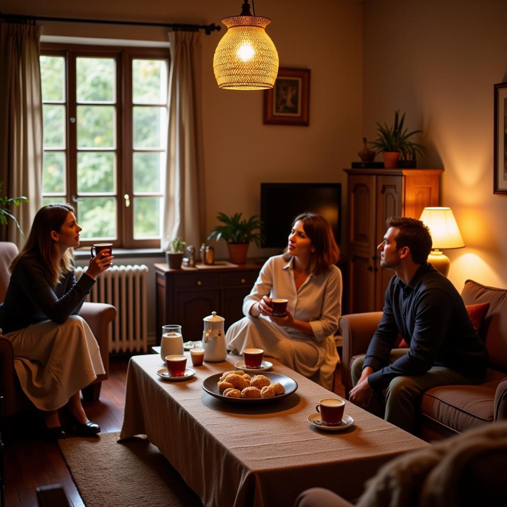 Enjoying Consomé in a Spanish Homestay with Zara Home Tazas