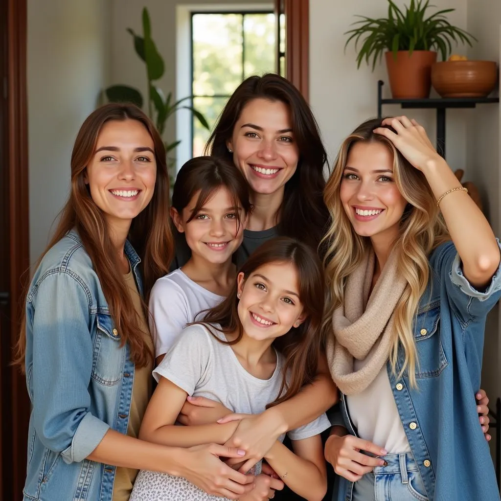 Spanish Host Family Welcoming Guests with Open Arms