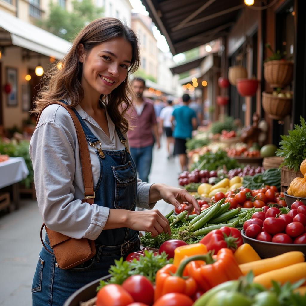 Hemendik Homes host guiding guests through a local market