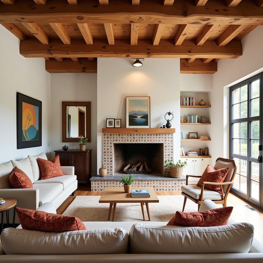 A Spanish-inspired living room