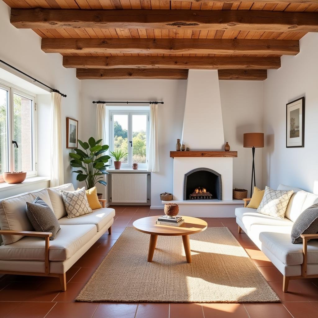 Sun-Drenched Spanish Living Room