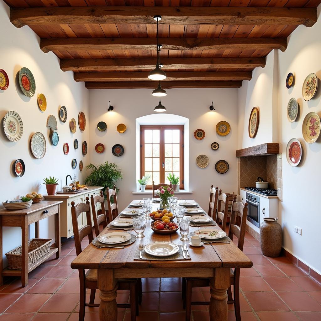 Rustic Spanish Kitchen Interior