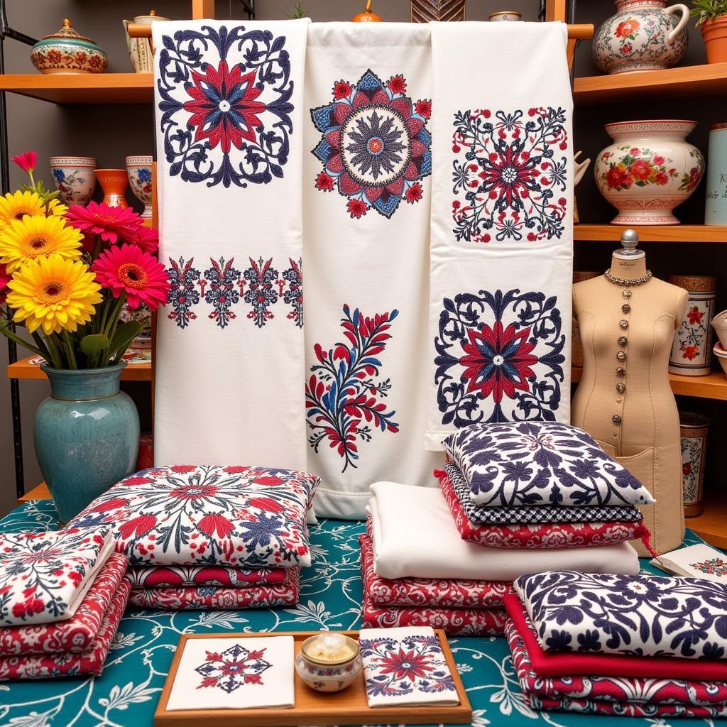 Colorful Spanish Linen Display