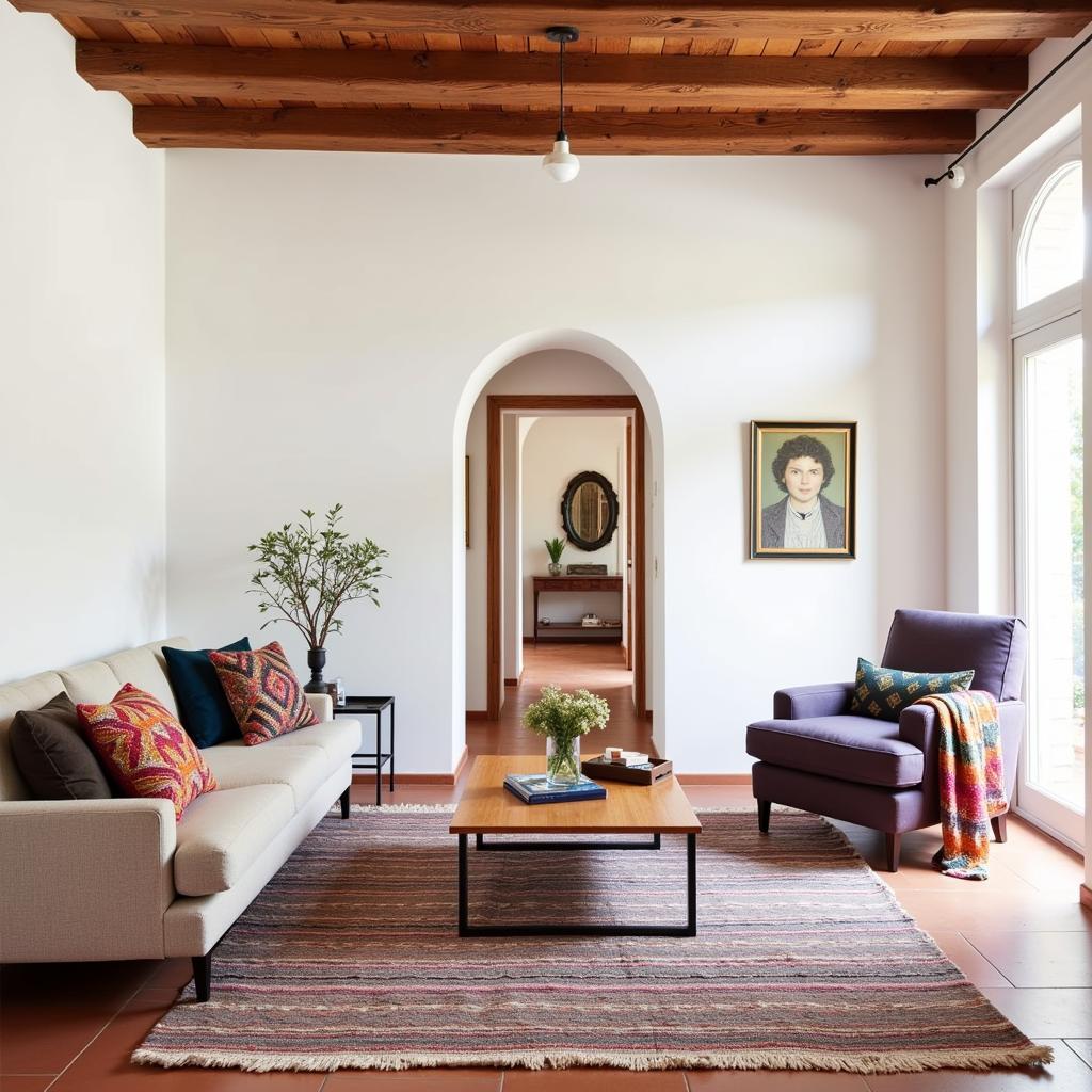 Spanish Living Room with Missoni Home Accents