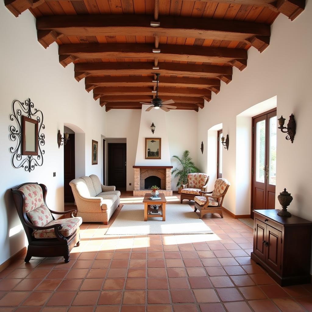 Sun-Drenched Spanish Living Room