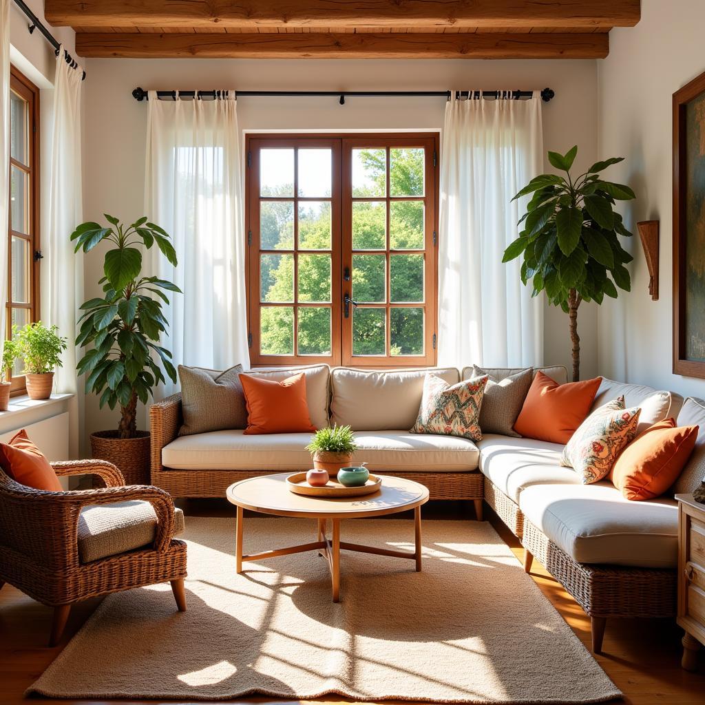 Spanish Living Room with Zara Home Pillows