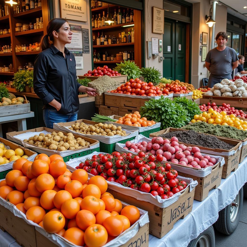 Exploring a Spanish Local Market