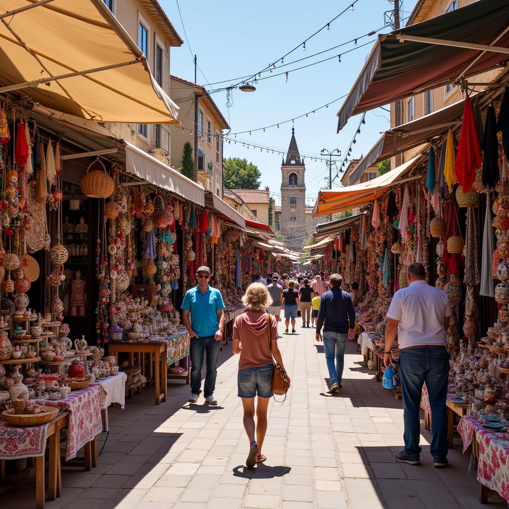 Bustling Spanish Market