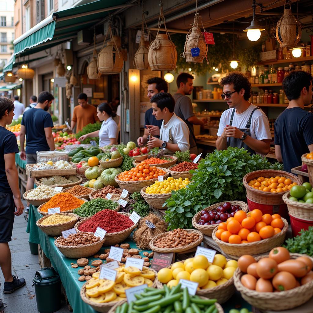 Vibrant Spanish Market