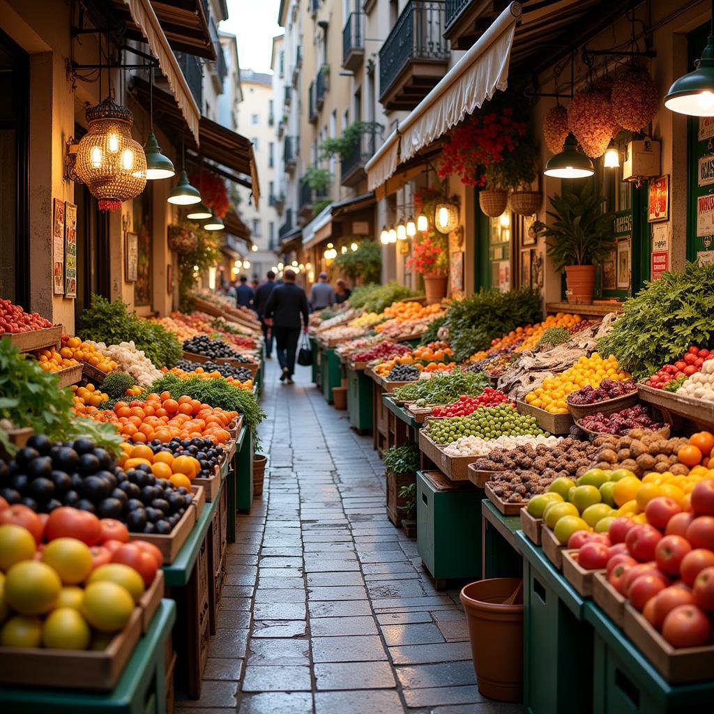 Vibrant Spanish Market