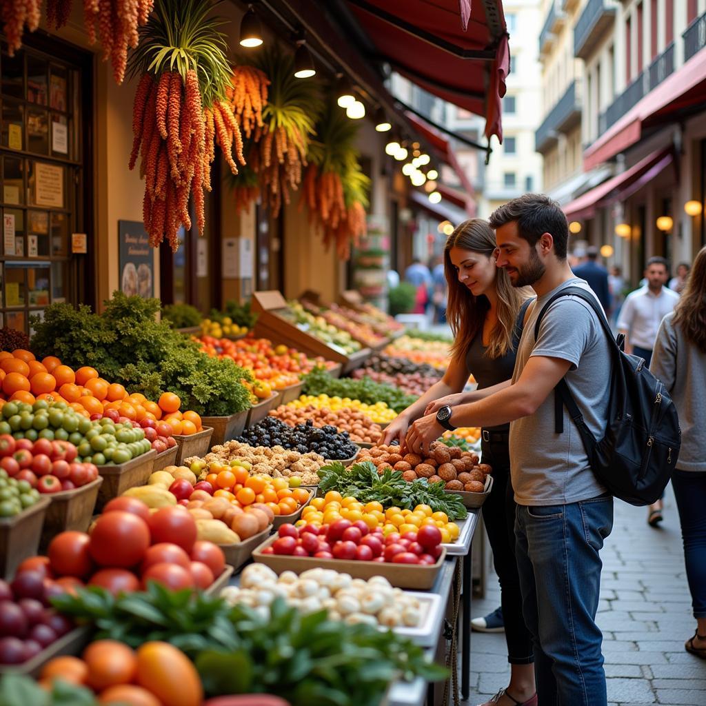 Vibrant Spanish Market