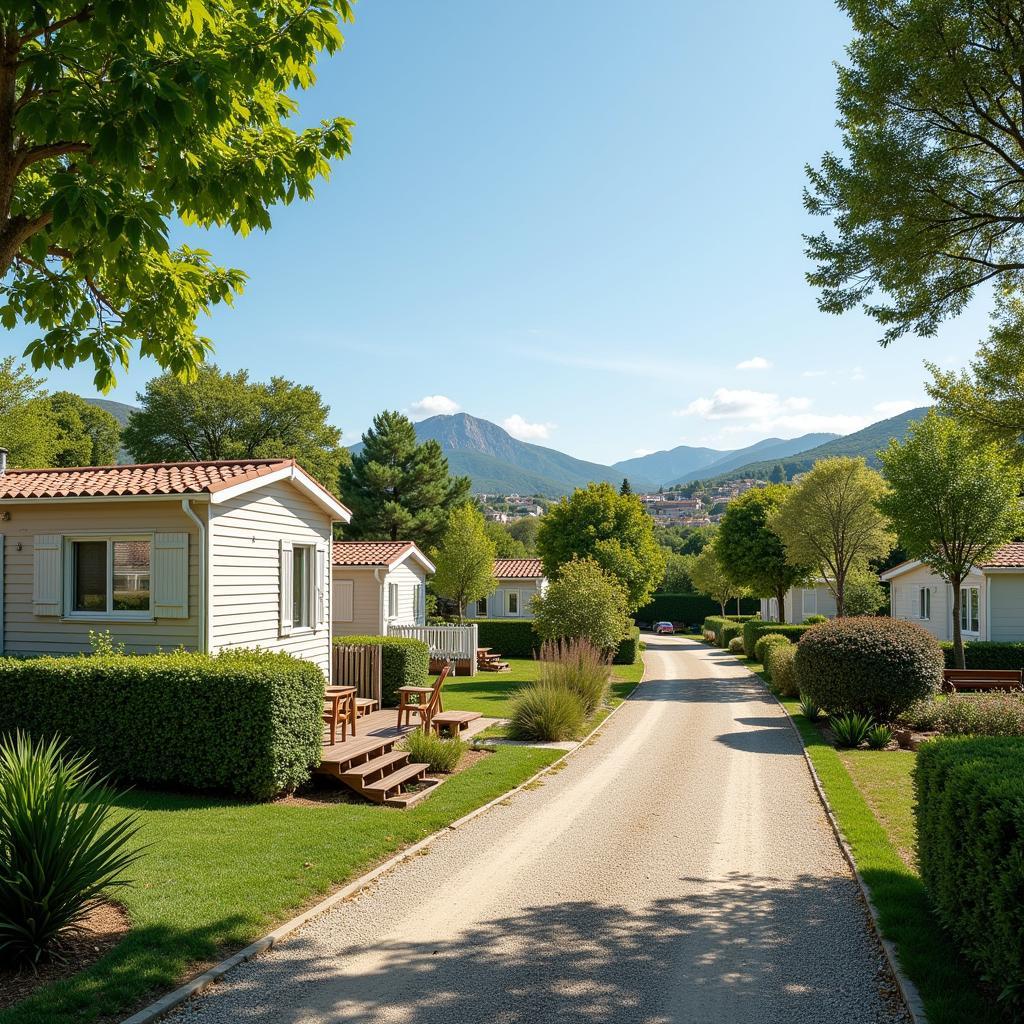 Modern Mobile Home Park in Spain