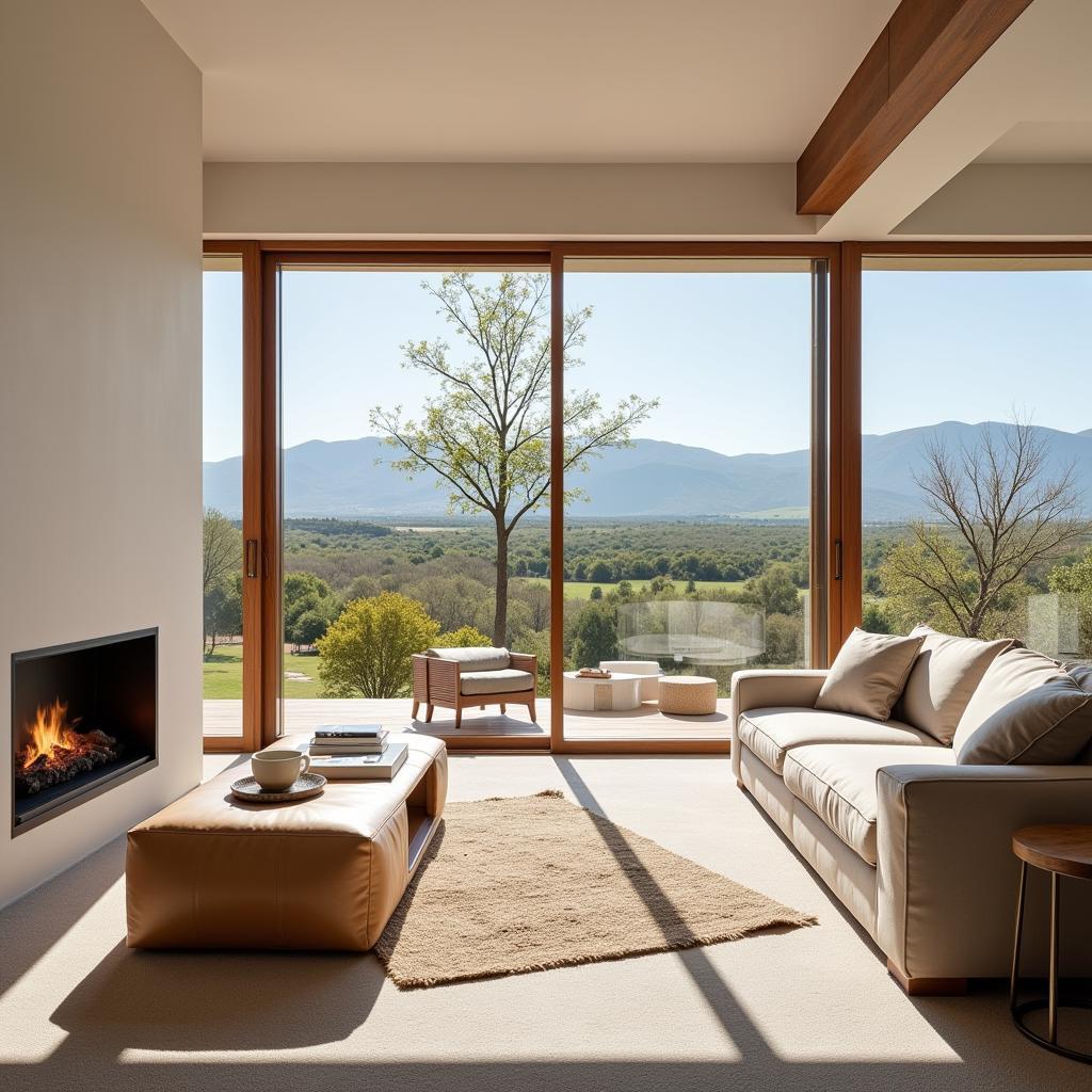 Bright and Airy Interior of a Spanish Modular Home