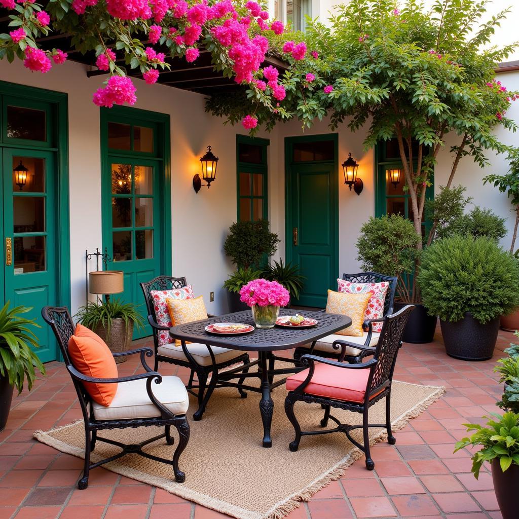 Enchanting Spanish Patio Setting