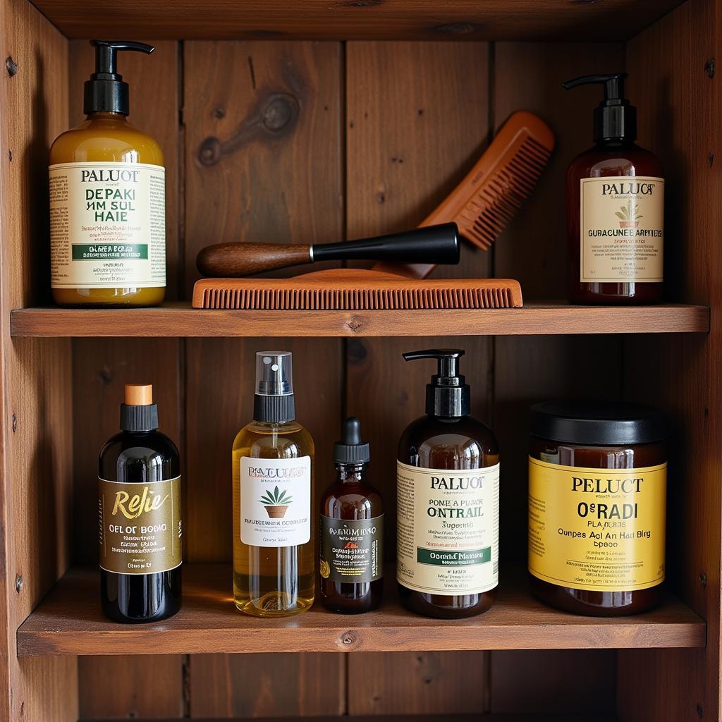 Traditional Spanish Hair Products on Display