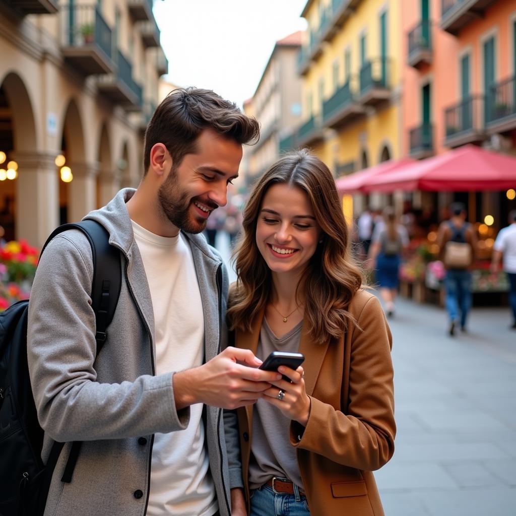 Using Alexa for Directions in a Spanish Plaza