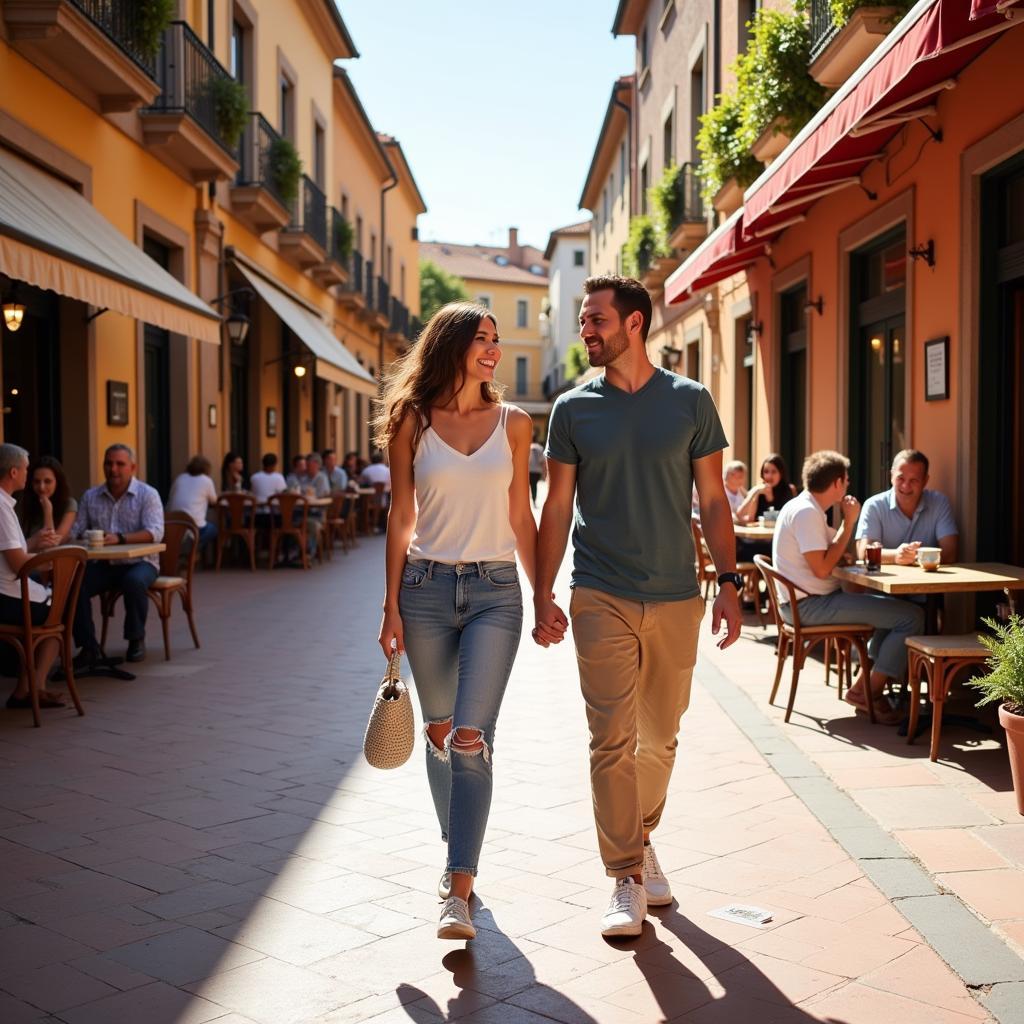 Exploring a Spanish Plaza