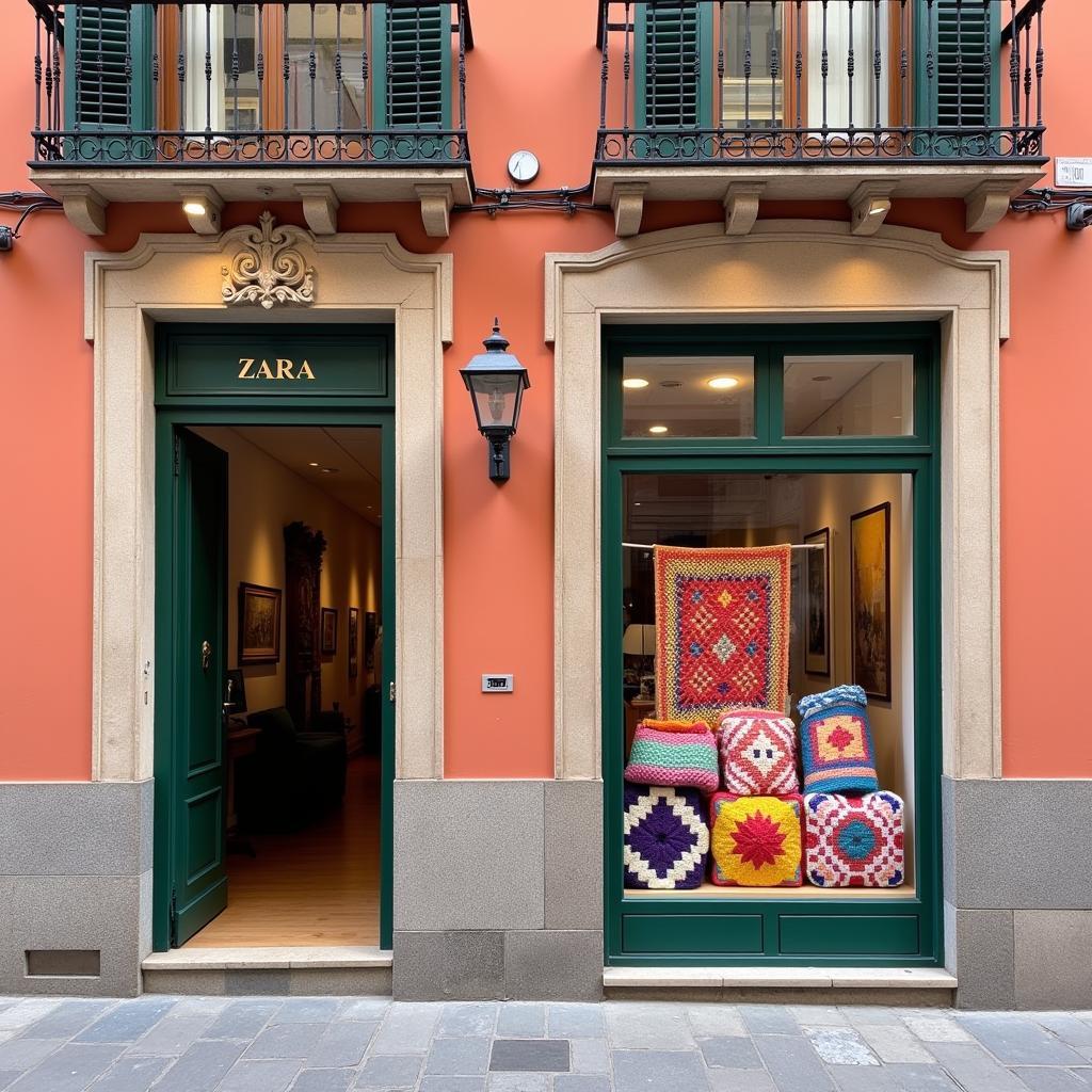 Zara Home storefront in a Spanish plaza