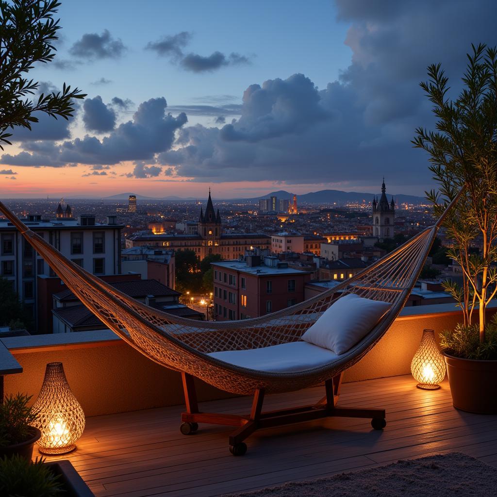 Soaking in City Views from a Spanish Rooftop