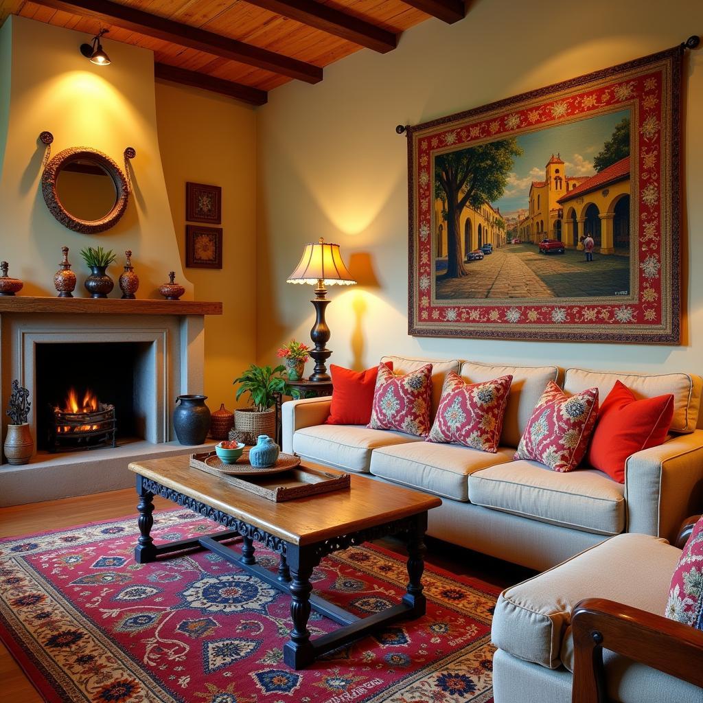 Cozy Spanish-Style Living Room