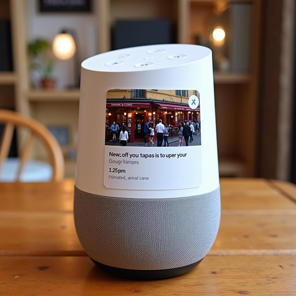 Navigating to a Spanish Tapas Bar with Google Maps on Google Home