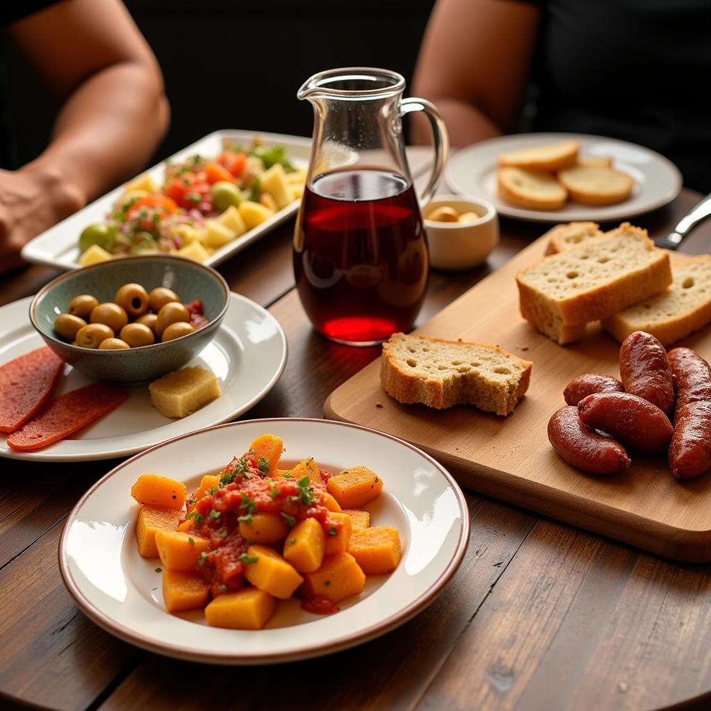 Delicious Spanish Tapas Spread