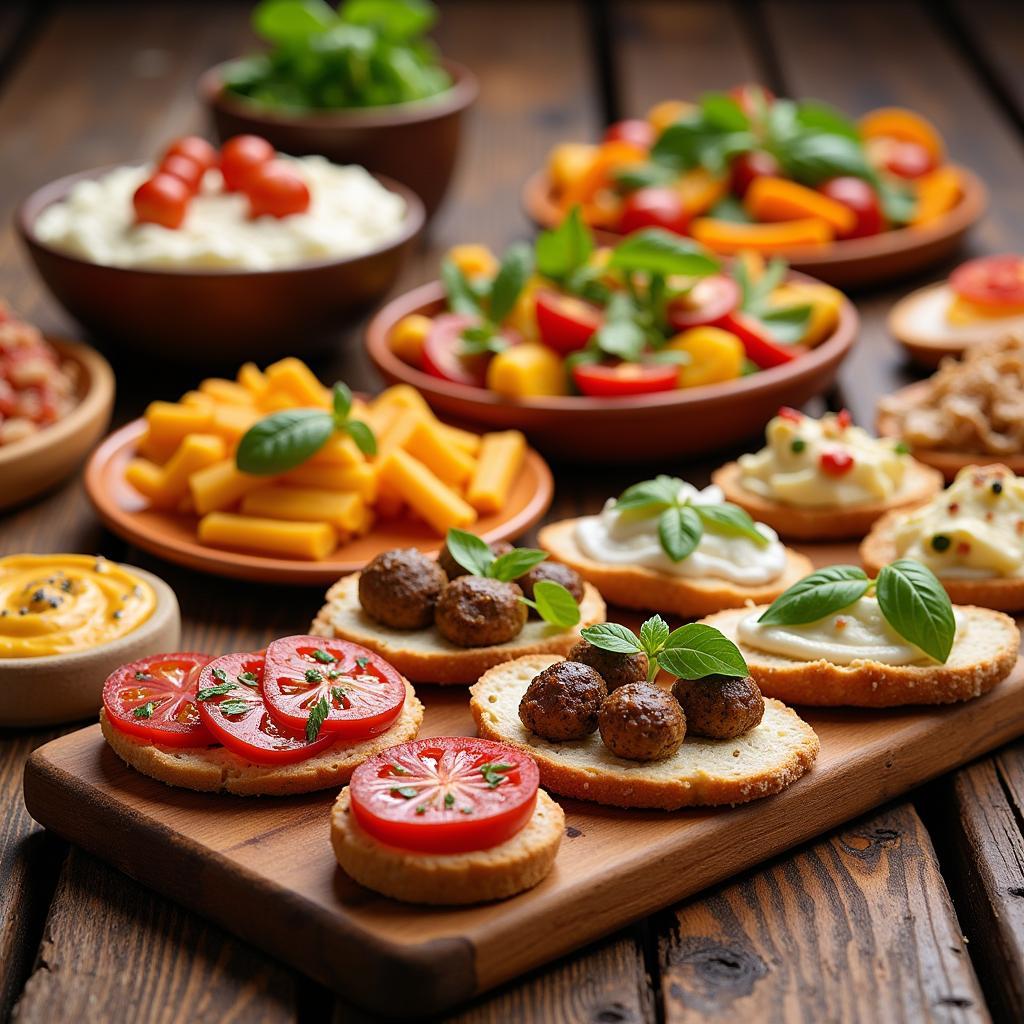 A Delicious Spread of Spanish Tapas