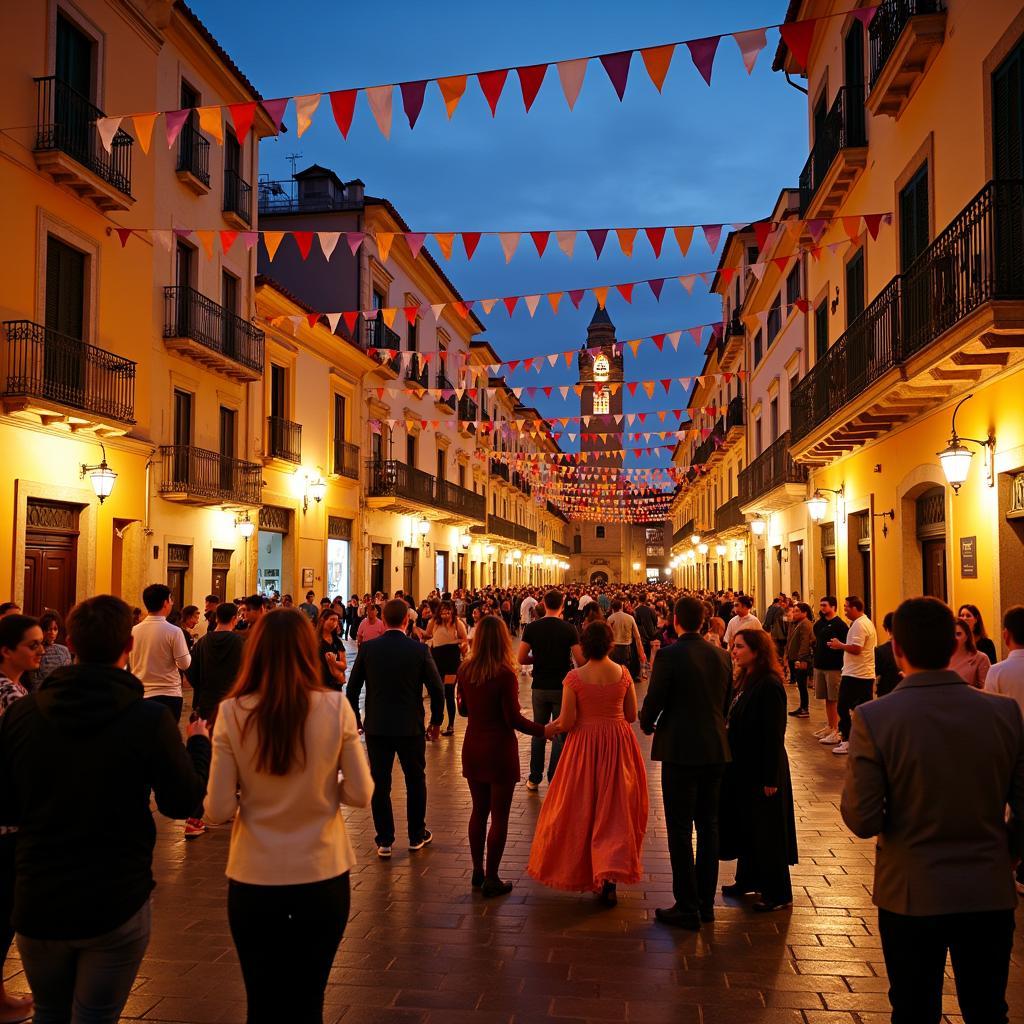 Spanish Town Square Fiesta