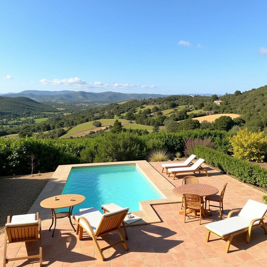 A picturesque Spanish villa in the countryside