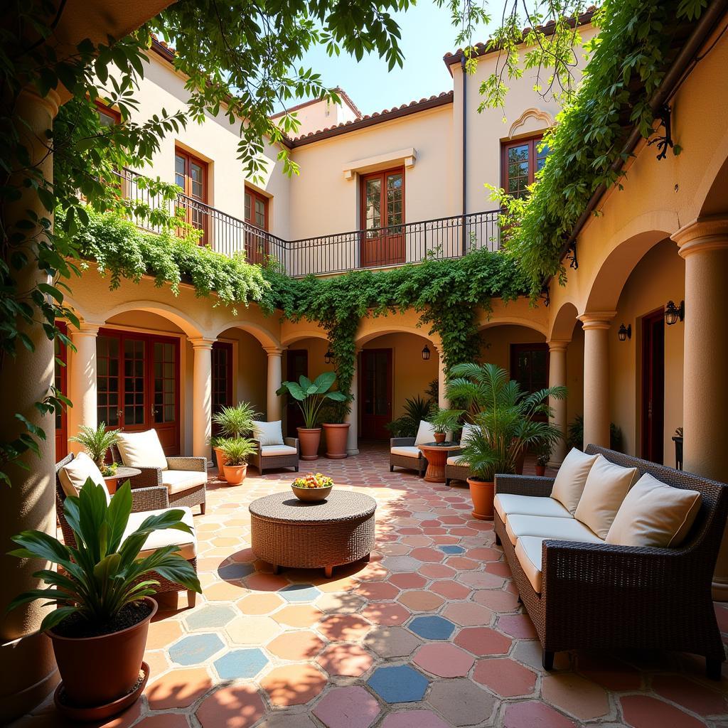 Spanish Villa Courtyard