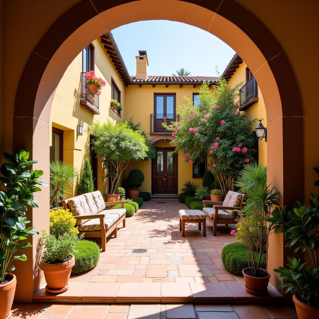 Charming Spanish Villa Courtyard