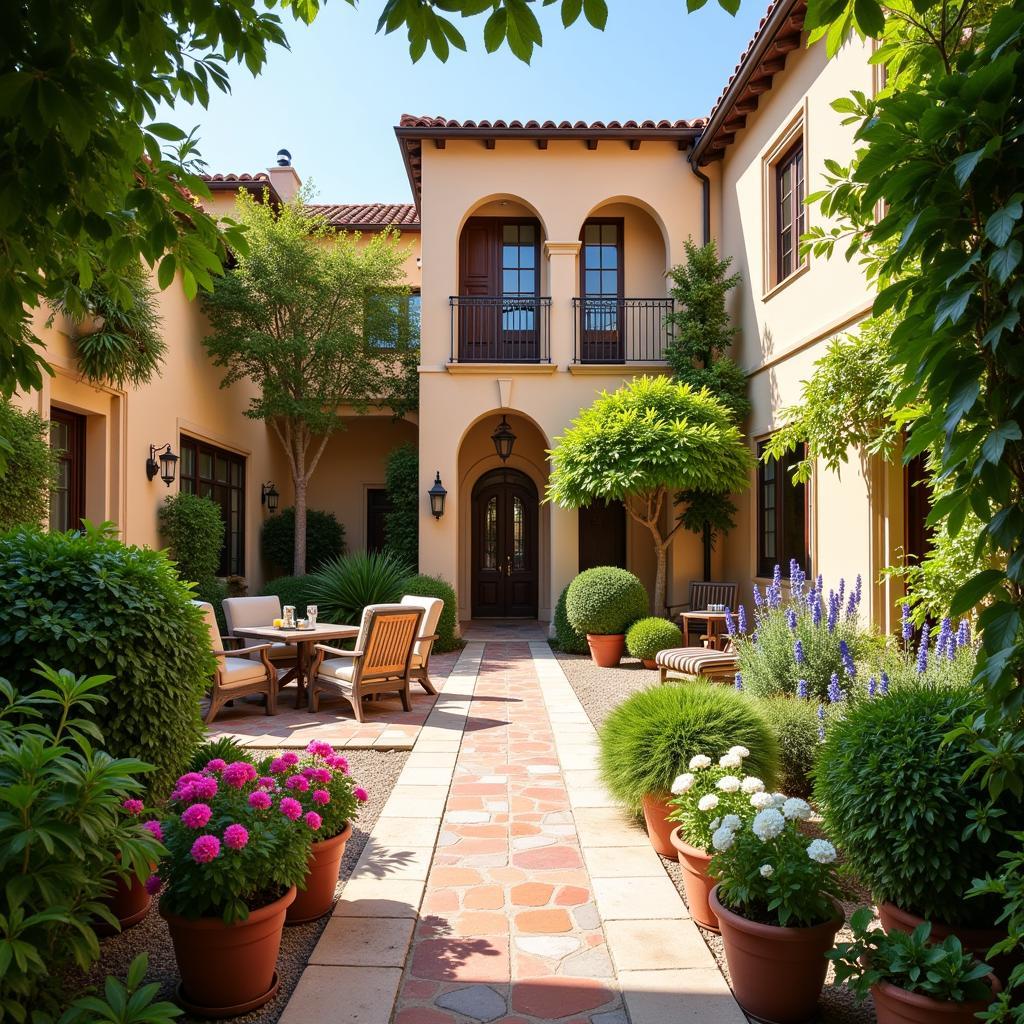 Charming Courtyard of a Spanish Villa