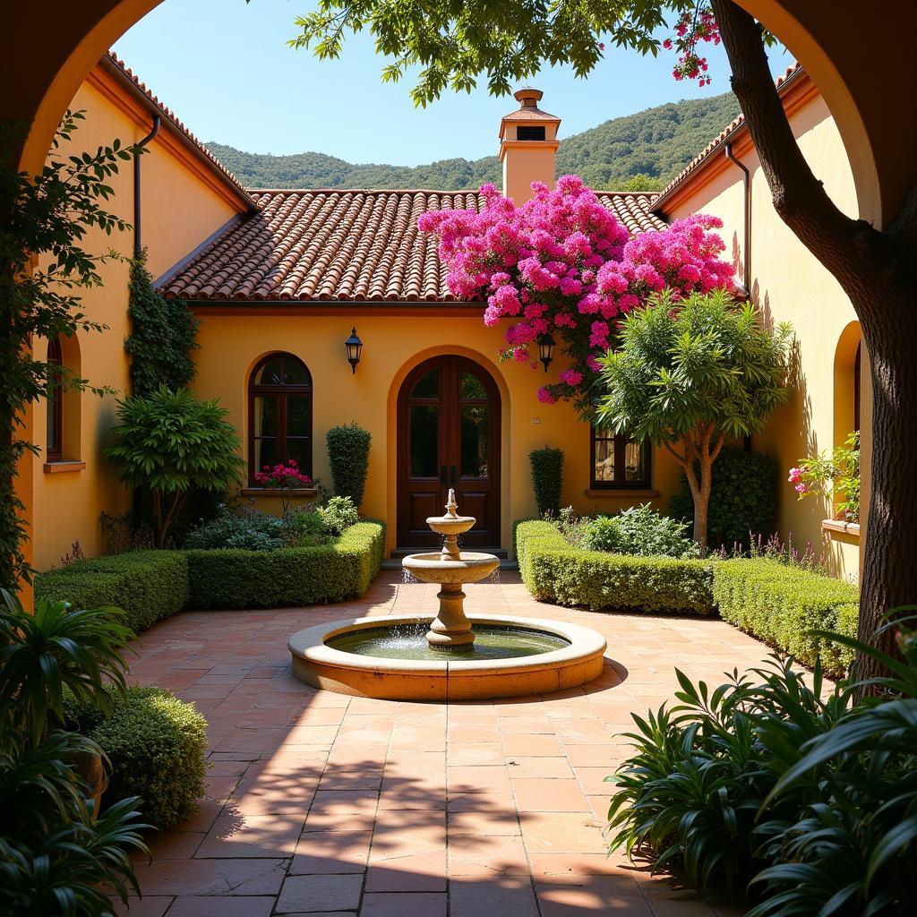 Traditional Spanish Villa with Courtyard