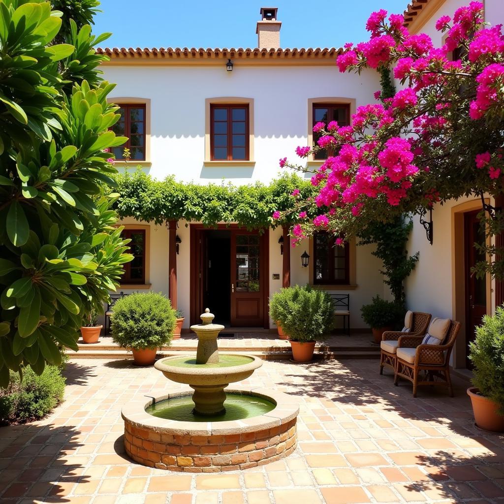 Courtyard of a Traditional Spanish Villa