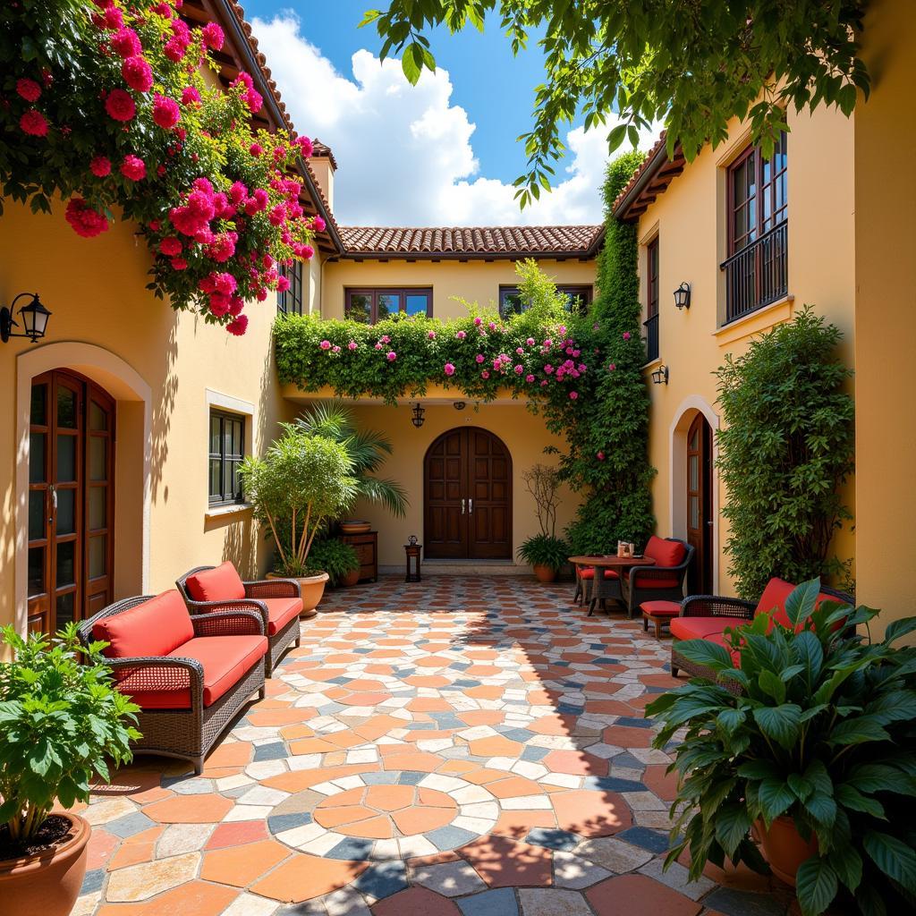 Charming Courtyard in a Spanish Villa