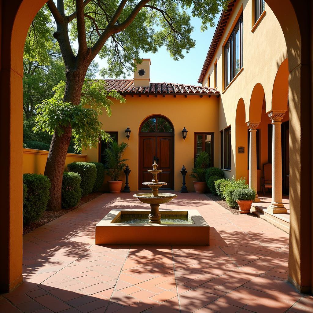 Spanish Villa Courtyard