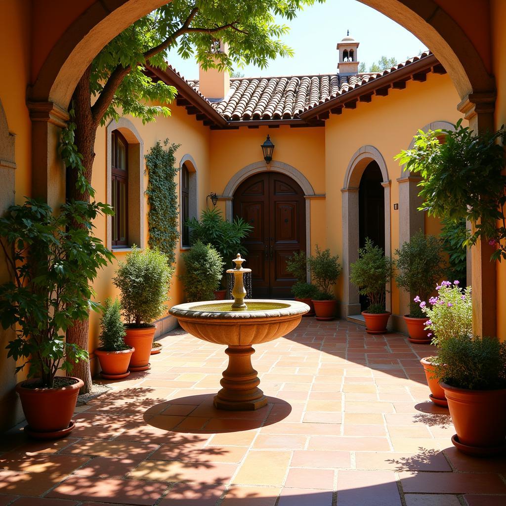 Spanish Villa Courtyard