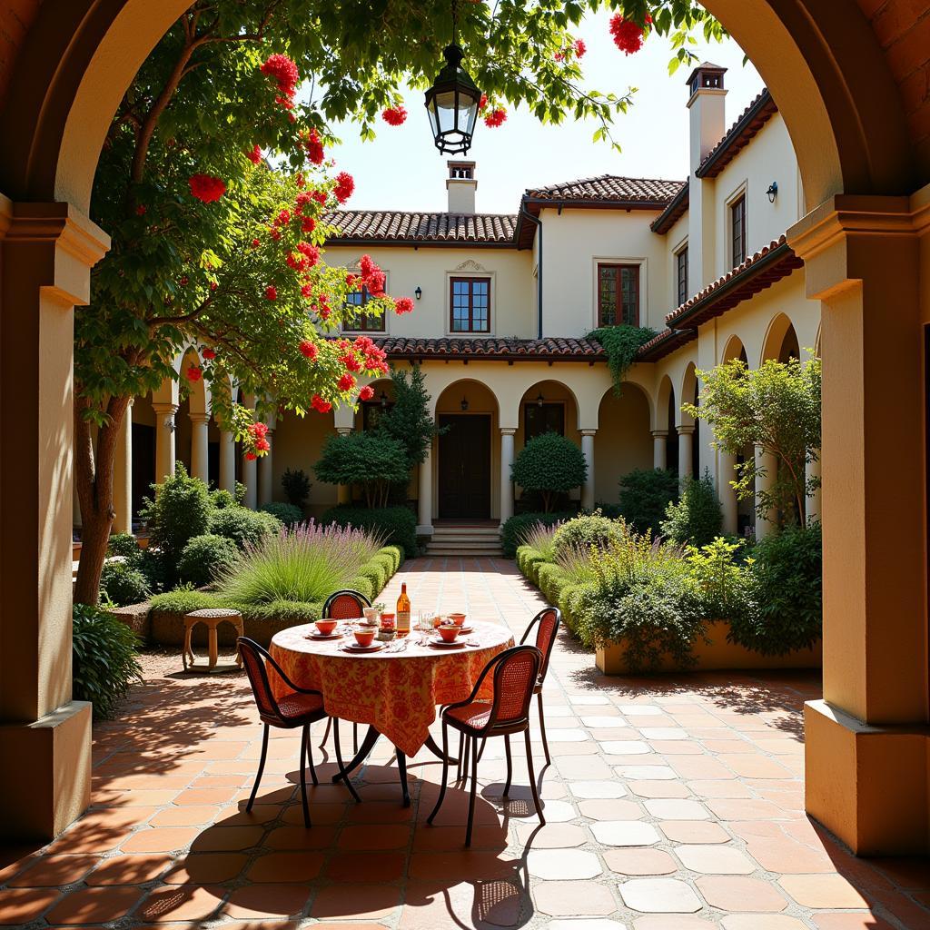 Charming Spanish Villa Courtyard